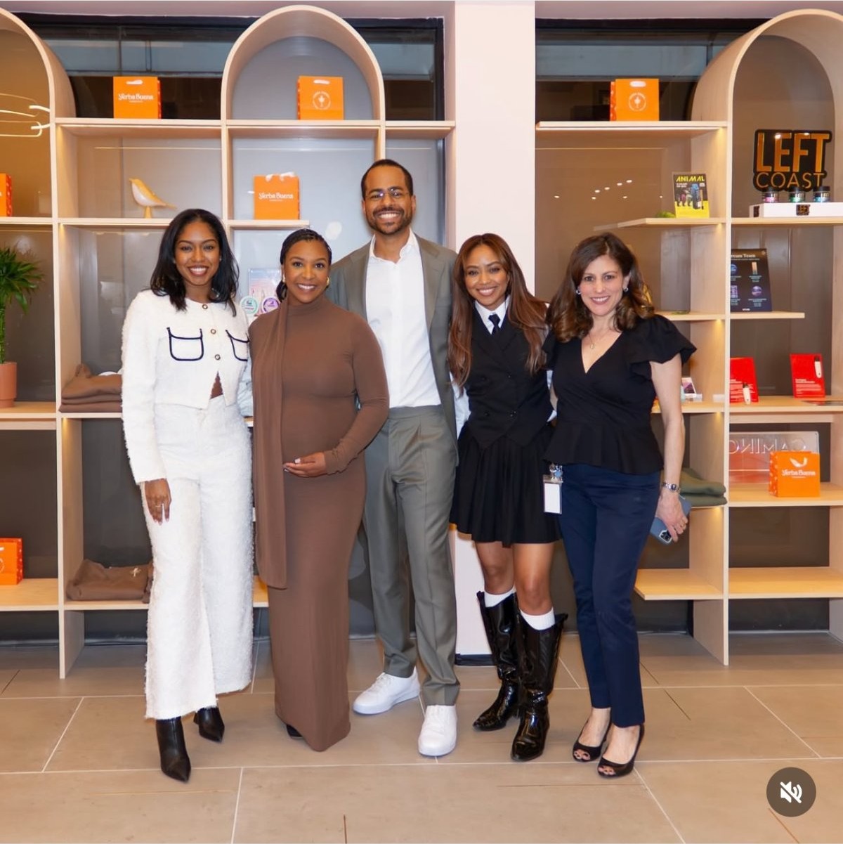 The Speke Media team with the Yerba Buena founders at the shop launch